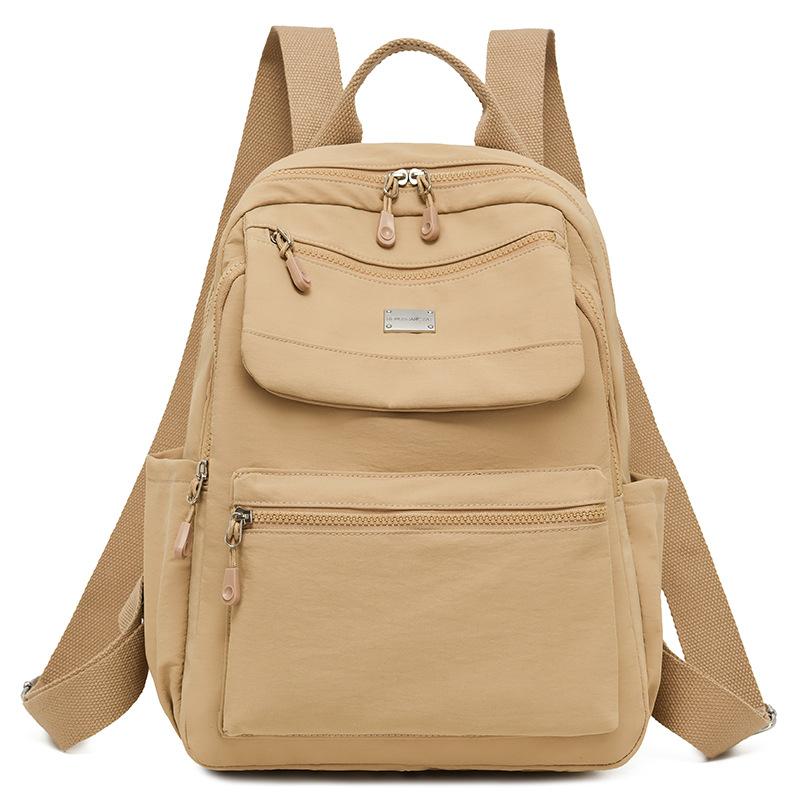 Schoolbag Backpack Women's 1011 New Fashion Versatile School Bag Large Capacity Lightweight Oxford Cloth Minimalist Wear-resistant Travel Backpack