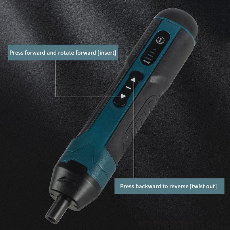 Cordless Electric Screwdriver: Effortless Screw Installation & Removal, Rechargeable Power Tool For All Tasks
