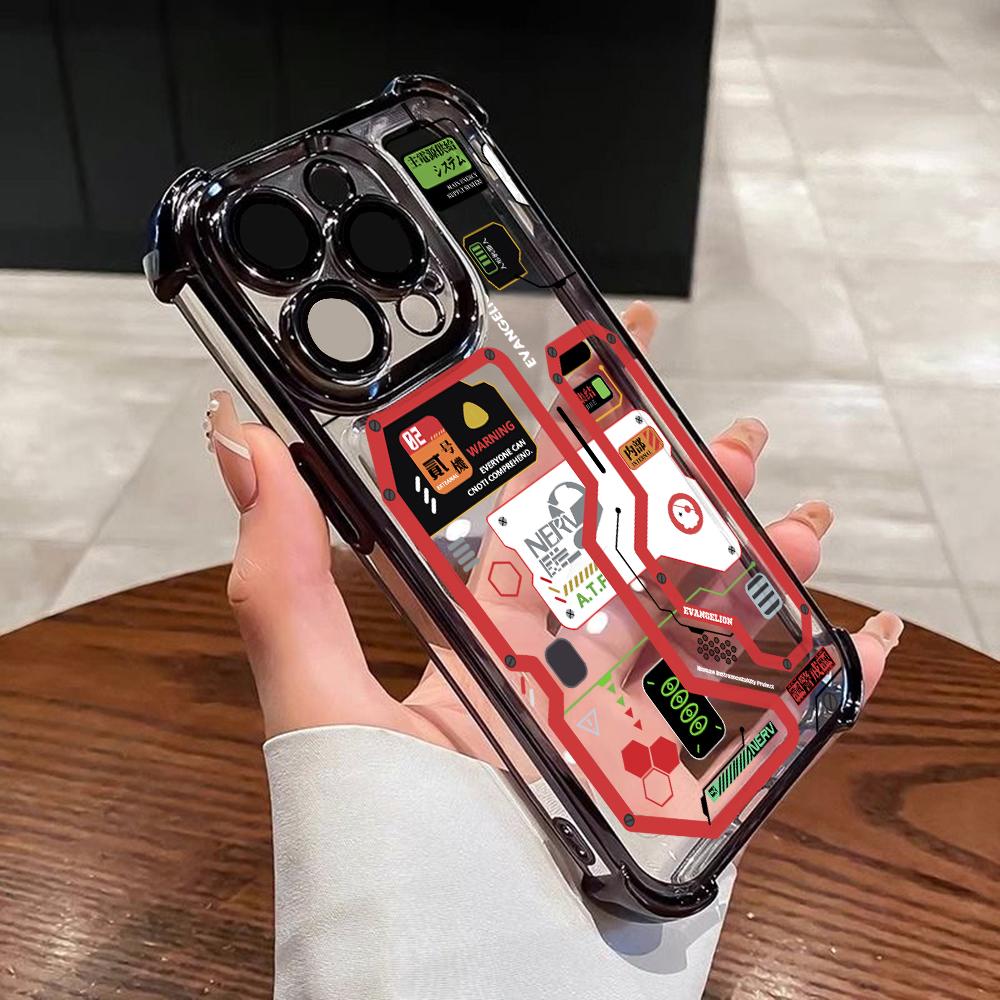 Fashion Mecha Style Phone Case for Samsung Galaxy S26 S25 S24 S23 S22 S21 S20 FE Ultra Plus 5G Anti-drop Transparent Cover