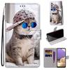 For Samsung S25 S24 S23 S22 S21 S20 A16 A26 A36 A56 A15 A14 A53 A54 A05 A05s A52 Card Slots Flowers Animals Flip Wallet Kickstand Leather Phone Case