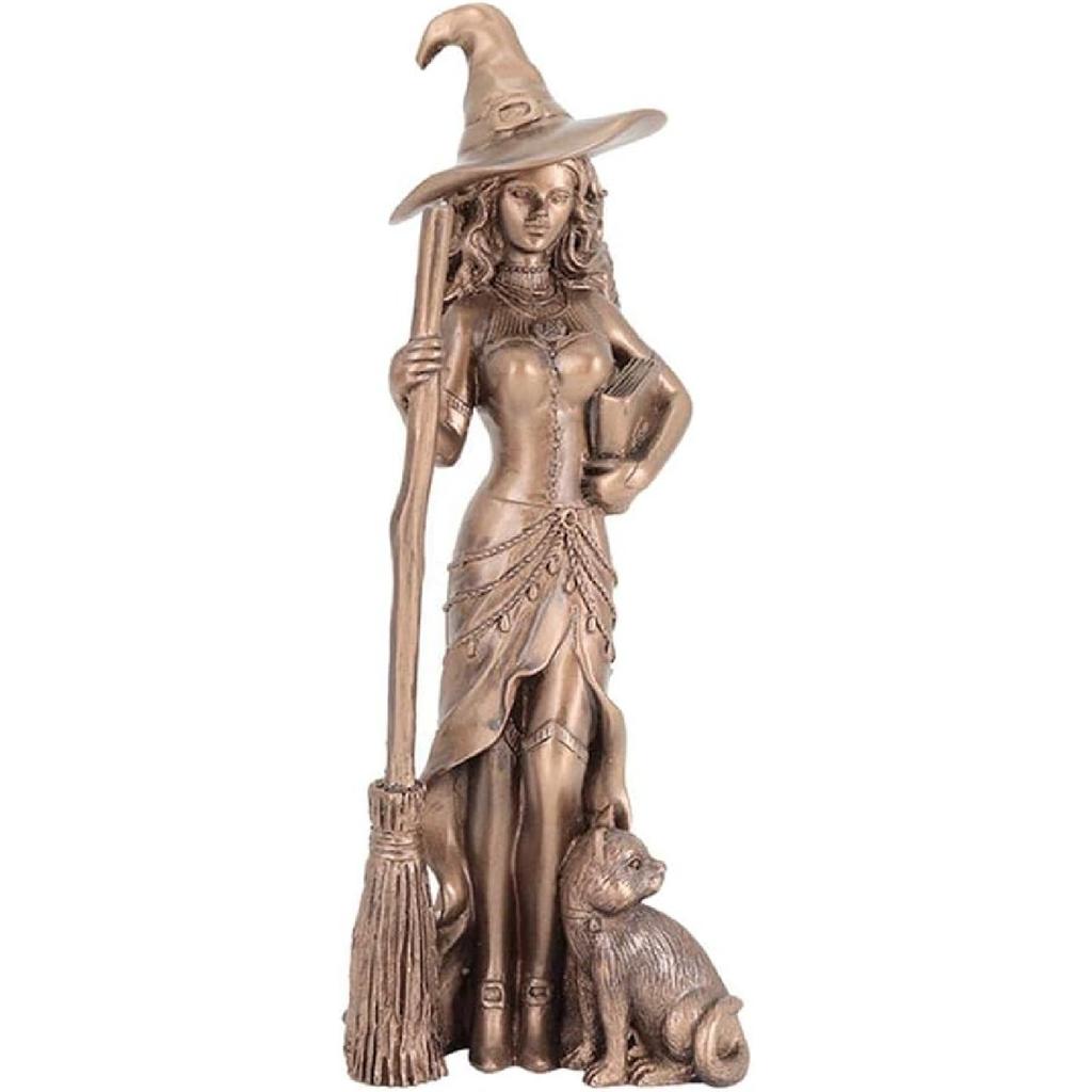 Abstract Witch Pentacle Characters Figurines Art Goddess Statue Home Desktop Decoration Crafts, 7x7x20cm