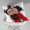 Cute PPucca Love GGaru Throw Pillow Case Living Room Sofa Cushion Cover For Home Bedroom Decoration Protector
