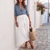 Completi Due Pezzi da Donna Camicie Casual a Maniche Lunghe e Pantaloncini Corti