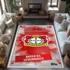 Rb Leipzig Customized Name Floor Rug Office Rug Suitable For Hallway Dining Room Game Room Decorate Room Antislip Rug Office Home Decor