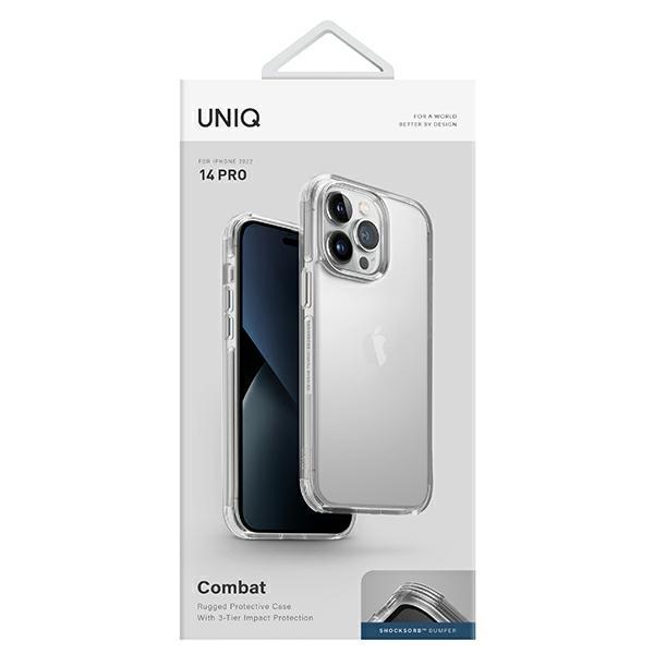 UNIQ Combat iPhone 14 Pro 6.1" Case Transparent/crystal Clear