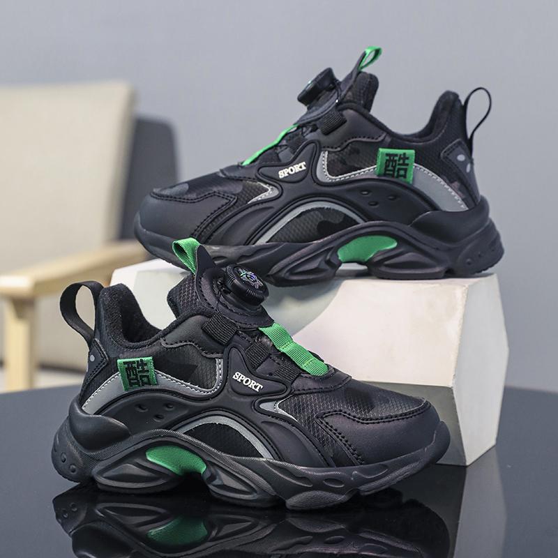 Zimowe Sneakersy Dziecięce Bawełniane Buty Sneakersy PU Wodoodporne Krótki Polar Ciepłe Ultralekkie Chłopięce Śniegowce