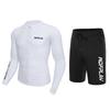 Herren UV-Schutz Rash Guard Set Langarm Surfen Badeanzug Schnorcheln Tauchen Strand Outdoor Wassersport