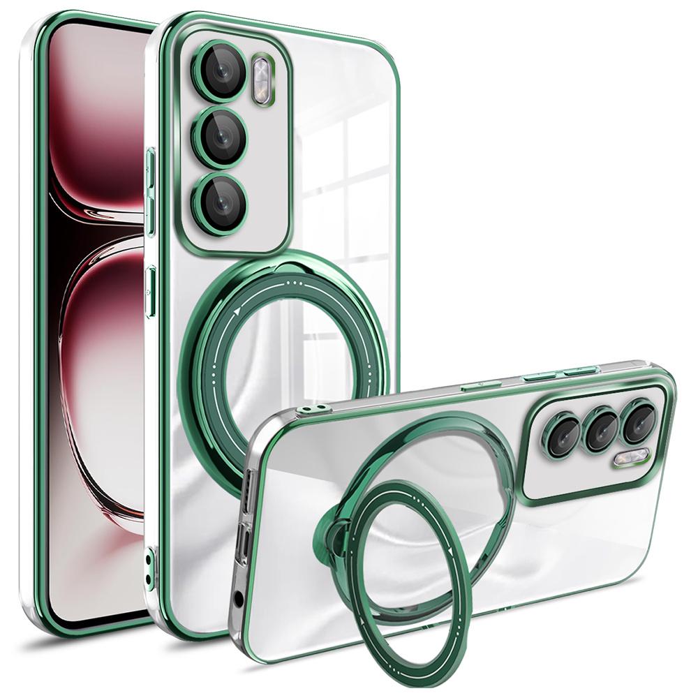 For Oppo Reno12 Pro 5G (Global) Case Kickstand PC+TPU Magnetic Phone Cover