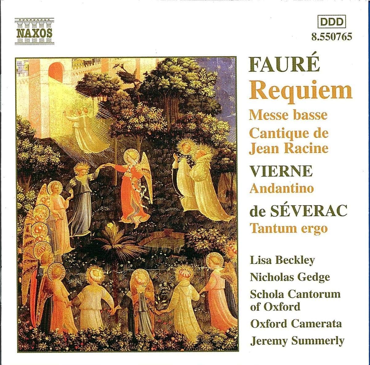 

CD LISA BECKLEY NICHOLAS GEDGE SCHOL Requiem Messe Basse Cantique De J 8550765 NAXOS 2001 Europe Classical Used