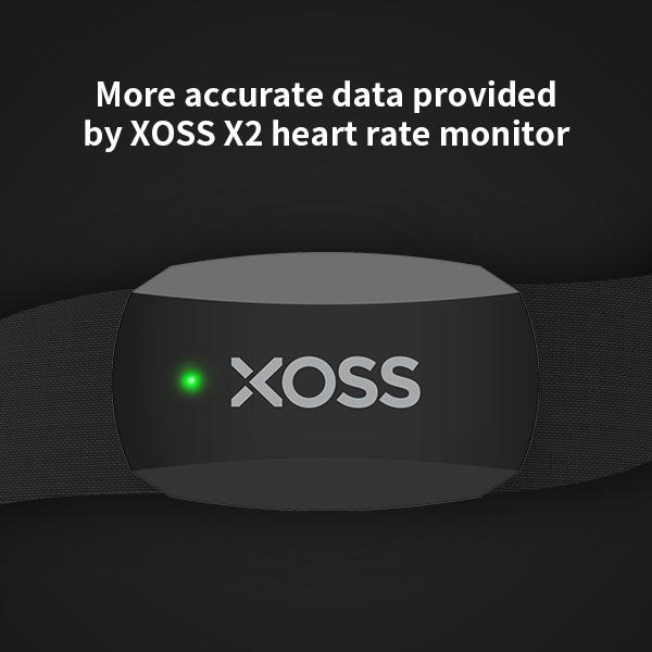 XOSS X2 Chest Strap Heart Rate Monitor for Cycling, Running, Hiking, Bluetooth ANT+ Wireless Health Fitness Smart Bicycle Sensor