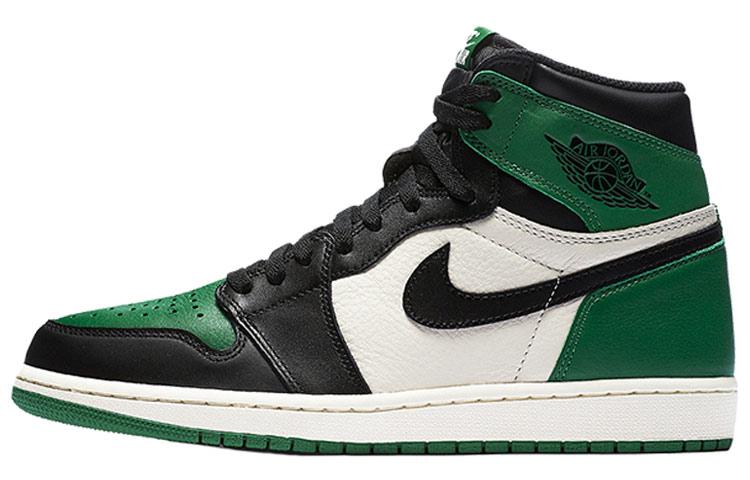 Jordan Men's Green Air 1 Retro High Og 'Pine ' 555088-302 Cm