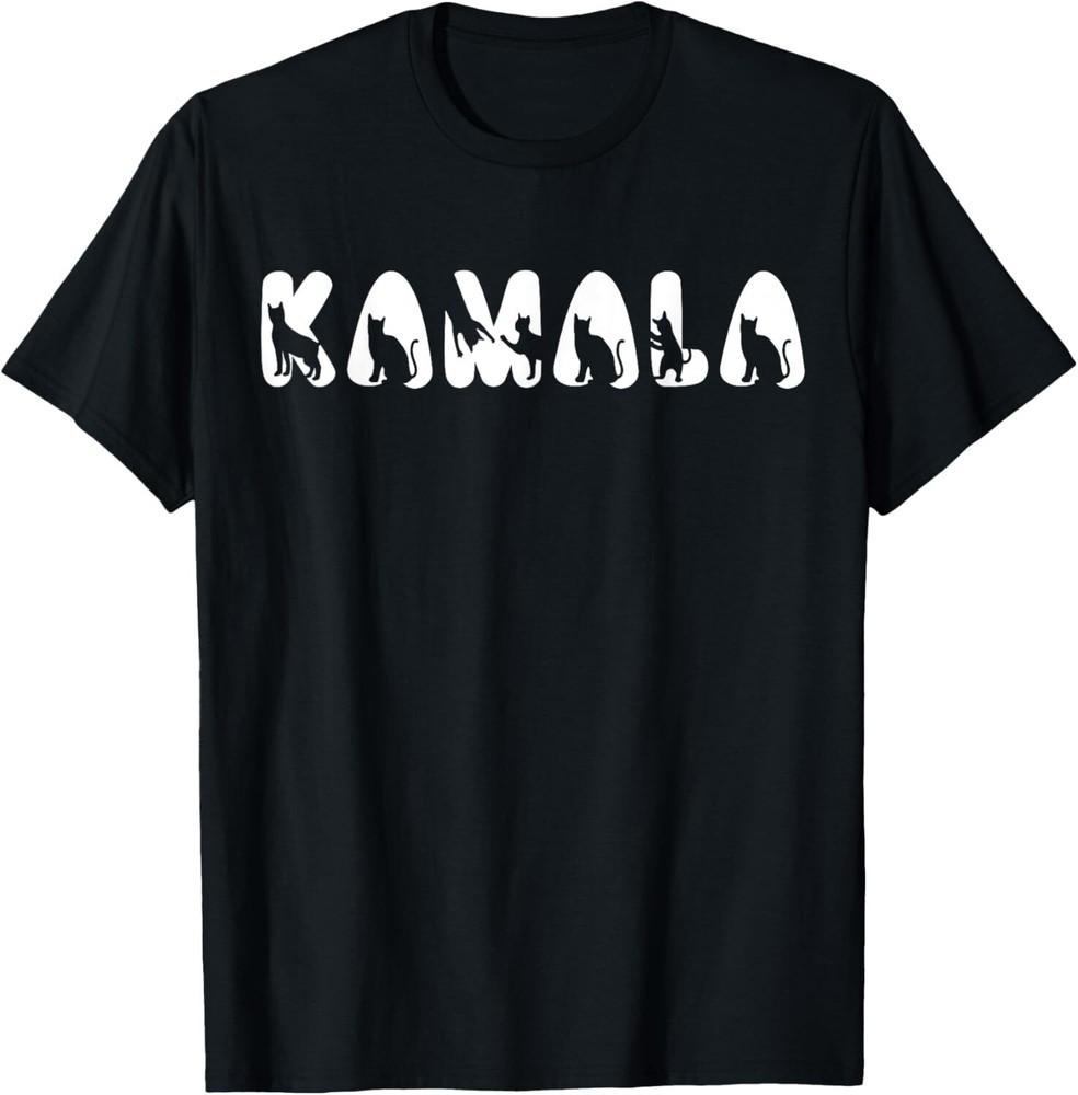 Kamala Cat Letter Font Design T-Shirt Unisex T-Shirt M