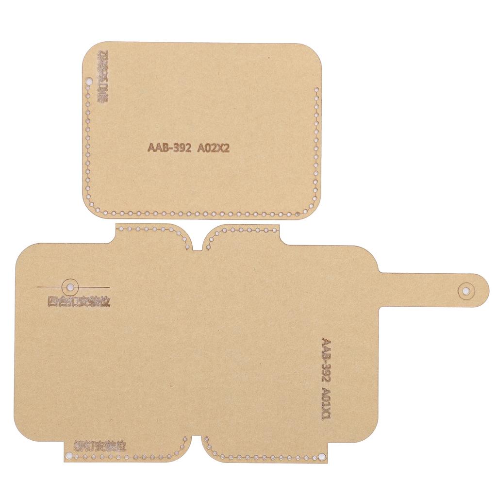 2Pcs Clear Acrylic Template Card Package Transparent HandMade Craft DIY Leather Tool AAB 392