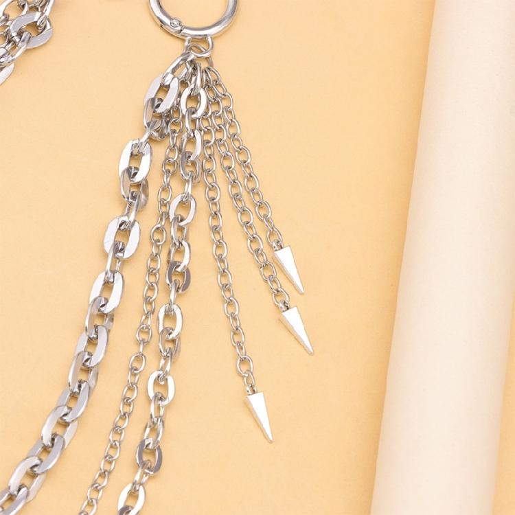 Punk Side Chain Trendsetting Metal Pants Jewelry Layered Body Chain Trousers Street Clothing Accessories