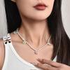 Korean Trendy Inspired Pearl Flower Necklace For Women Unique Beaded Design For Occasion Every