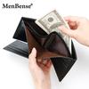 Schoolbag Hot Sale Leather Textured Horizontal Business Men's Wallet Short Wallet Tri-fold Men's Hinge Fashion Wallet