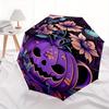 1pc Purple Pumpkin Halloween Elements Automatic Opening and Closing Folding - A Good Choice for Gifts, Fashionable and Convenient Umbrella W