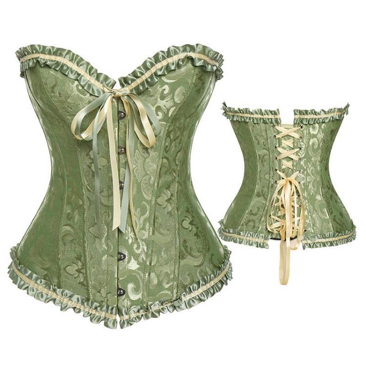 Steampunk Overbust Corset Top Womens Lace Up Boned Bustier Hourglass Corselet Bodyshaper