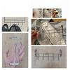 Stainless Steel Hook Cabinet Door Back Rack, Small Door Hooks, Room Clothing and Towel Storage Rack