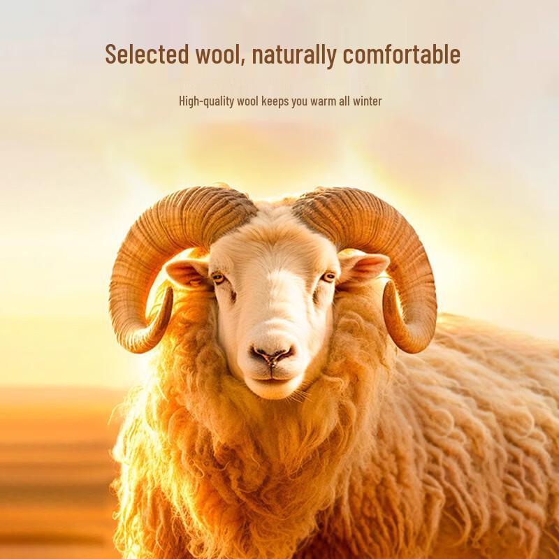 Langsha Men's Ultra-Warm Mid-Calf Wool Socks
