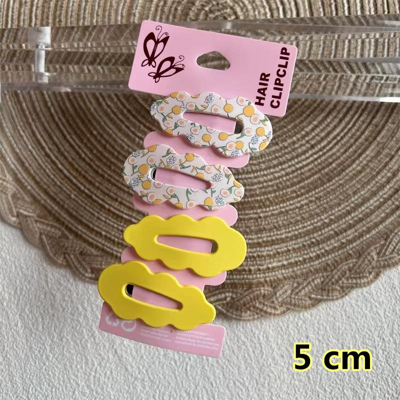 New Cartoon Cute Printed Hairpins Set Women Girls Child Hairgrips Hair Clips Pins Barrettes Accessories Hairclip Headdress
