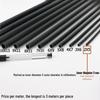 Pure Black PVC Tube: 5-50mm Small Diameter, Thin, Round, Hard, Ideal for Water or Wire Applications.