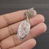 Natural Pink Opal Gemstone 925 Sterling Silver Jewelry Designer Pendant 1.95" AJP-2204