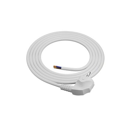 1.5M Connection Cable With 3X1.5Mm2 Angle Plug White Power Cable