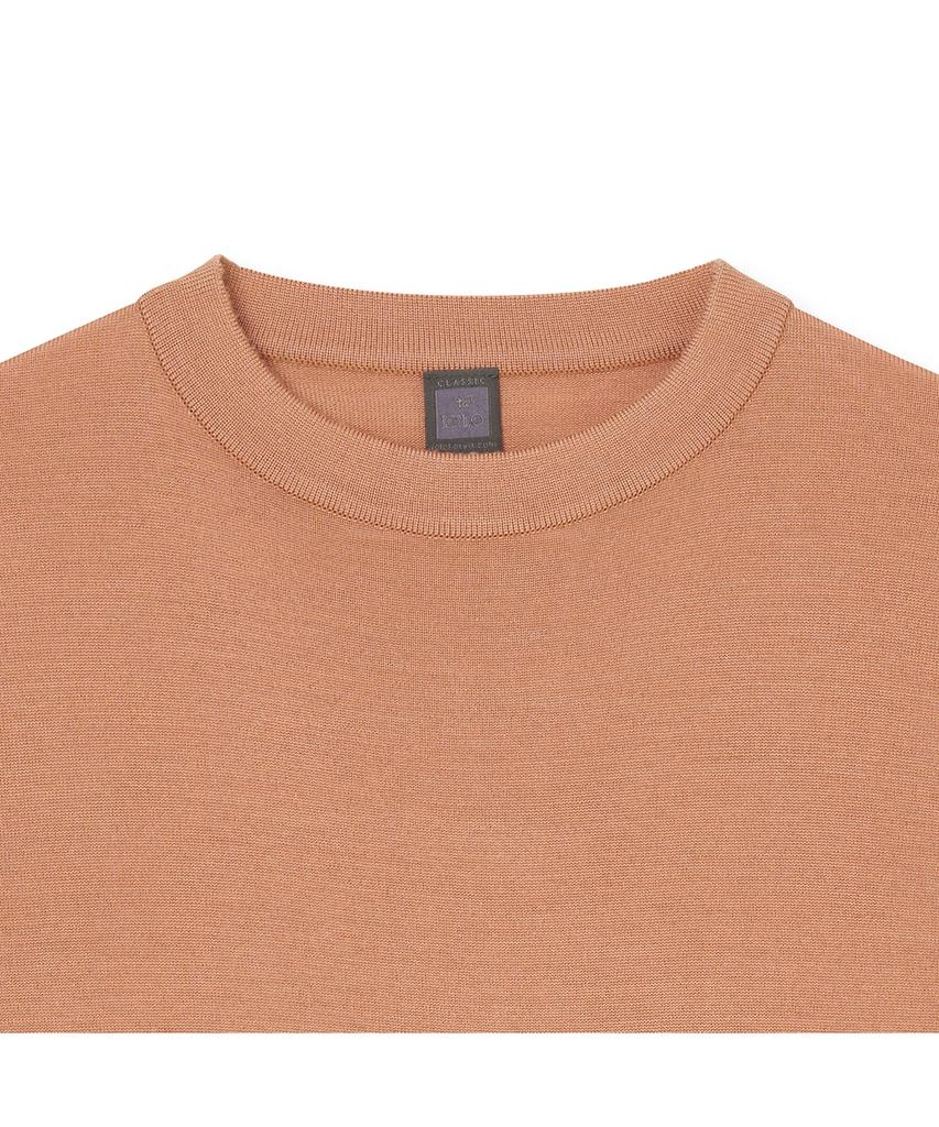 IOLO Women'S Wool Silk Crew Neck_Pink