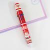 Christmas 10-Color Ballpoint Pen Santa Snowman Topper Designs Pen Multi-Color Writing Tool Fun Holiday Gift for Students Friends