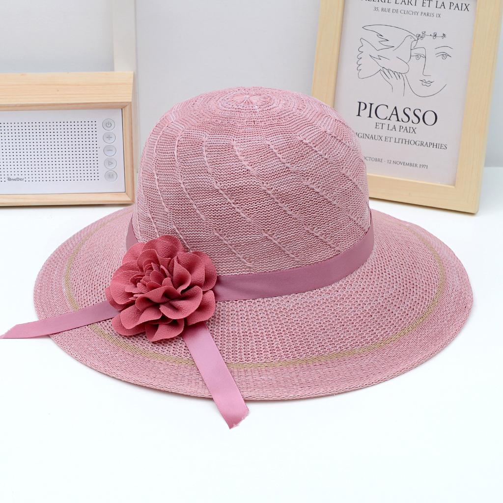 Pălărie cu iarbă Protecție solară și umbrire pentru femei Plajă Plajă Plajă Pălărie de soare pentru femei cu boruri mari în aer liber cu protecție UV