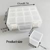 12 Compartment Clear Bead Holder Box Multifunctional Plastic Bead Organiser Container For Kids Adults Art Craft Project