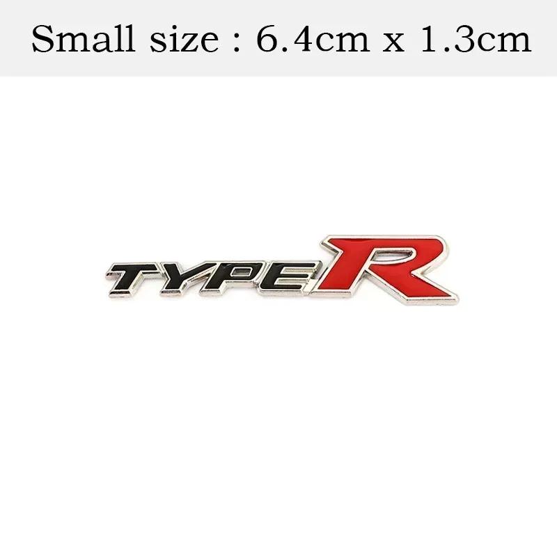 3D Metal Car Front Grille Emblem Badge Decals for Honda Type R Racing Type S Sport Logo Civic Accord CRV HRV CITY CRIDER Pilot