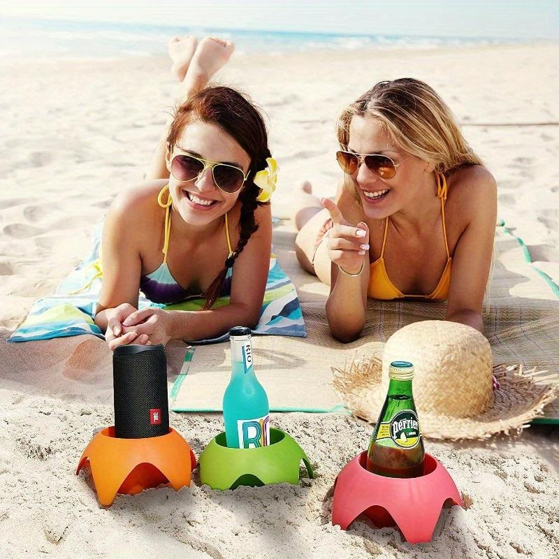 Portable Beach Cup Holder Storage Tray, Beach Cup Holder, for Beach Use