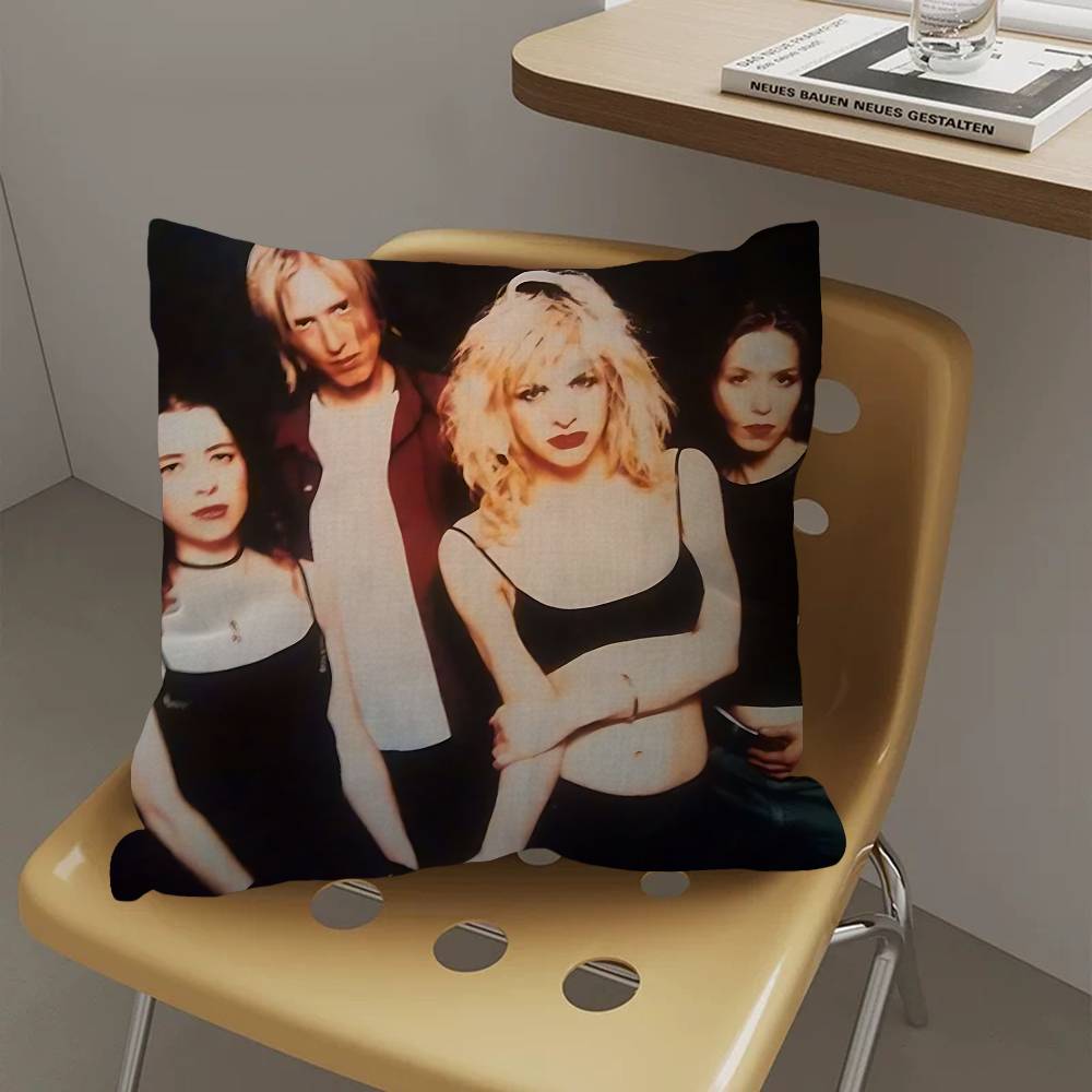 Alternative Rock Band H-Hole Cushion Cover Car Throw Pillow Case For Sofa Car Christmas Gift 40X40Cm 45X45Cm