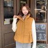 Down Cotton Vest Women Autumn and Winter New Student Fashion Vest Jacket Outside Vest Vest Vest