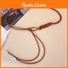 Stylish Pu Leather Knotted Waist Belt Accessory For Women Perfect For Dresses And Sweaters