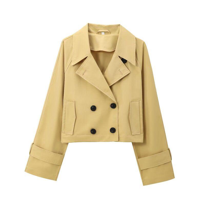 Fashion Wind 2024 New Fall Women's Clothing Stylish Easiest for Match Trench Coat Short Jacket 3046242