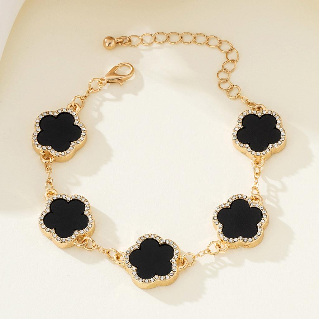 Stylish And Elegant Lucky Five-Petaled Flower Bracelet Female, Five-Leaf Flower