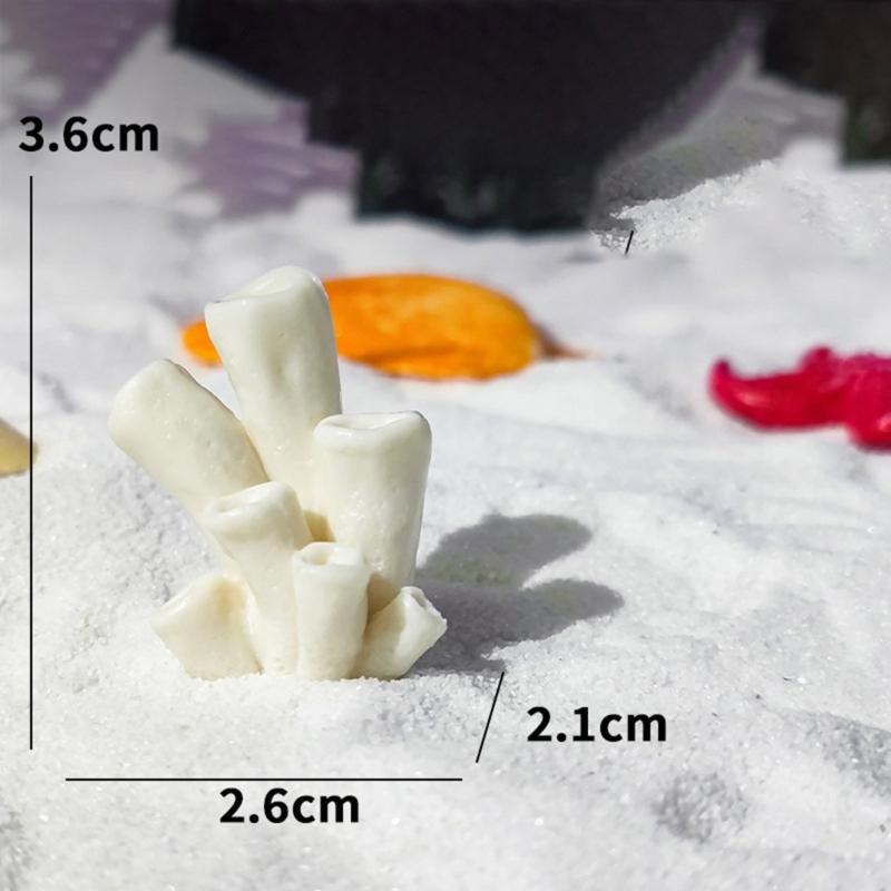 10pcs Colorful Artificial Corals Reef Decoration Simulation Corals Landscape for Bettas Fish Tanks Lovely Styles