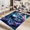 1pc Wolf Pack Night Carpet Anti Slip Polyester Floor Mat for office.Bedroom