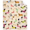 Dachshund In Sweaters Pattern Blankets Fleece Printed Cute Portable Soft Throw Blanket For Bed Office Quilt Dog Flannel Blanket