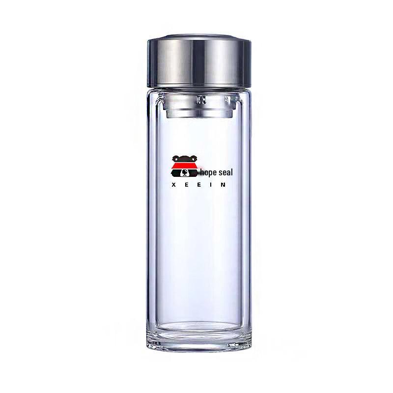 Xiyin Double-Wall Glass Tea Infuser Mug