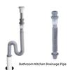 Flexible Expandable Drainage Pipe Odor-proof Transparent Design Drain Pipe Plastic Extension Pipe Bathroom Accessories