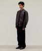 Mood Inside Washed Stitch Biker Leather Jacket_Brown