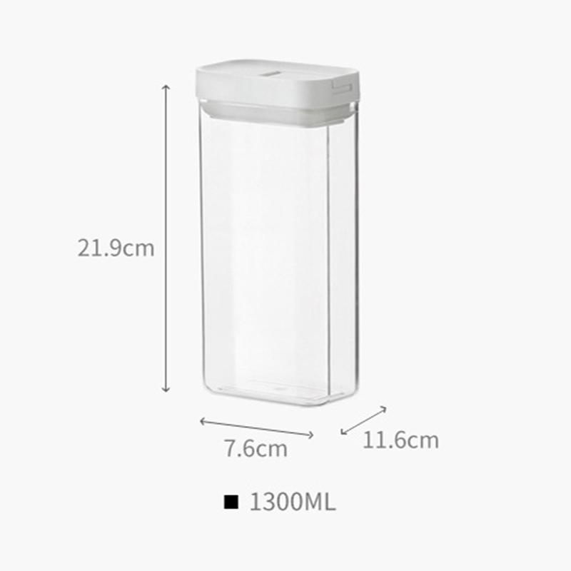 Kitchen Storage Container Food Box Dispenser Flour Supplies Grain Tank Moisture-Proof Sealed Cans Transparent Organizers