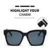 3pcs Vintage Square Sunglasses Men Women Retro Brand Black Sun Glasses Unisex Ins Popular Shades Women High Quality Eyewear