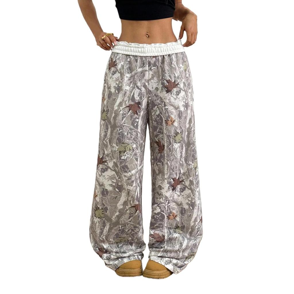 Women's Camouflage Loose Wide Leg Sweatpants Women's Casual Fashion Sweatpants