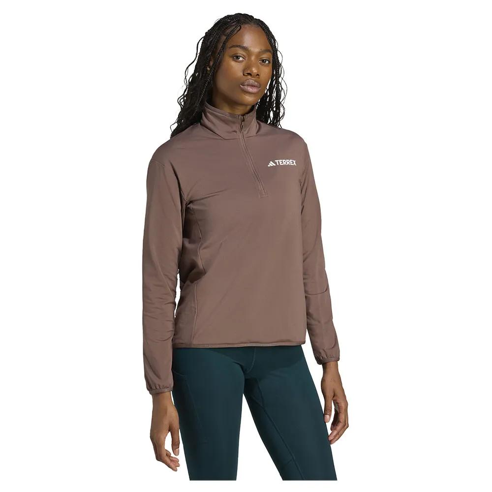 Adidas Fleece Jacket with Half-zip Terrex Multi Climawarm Tech