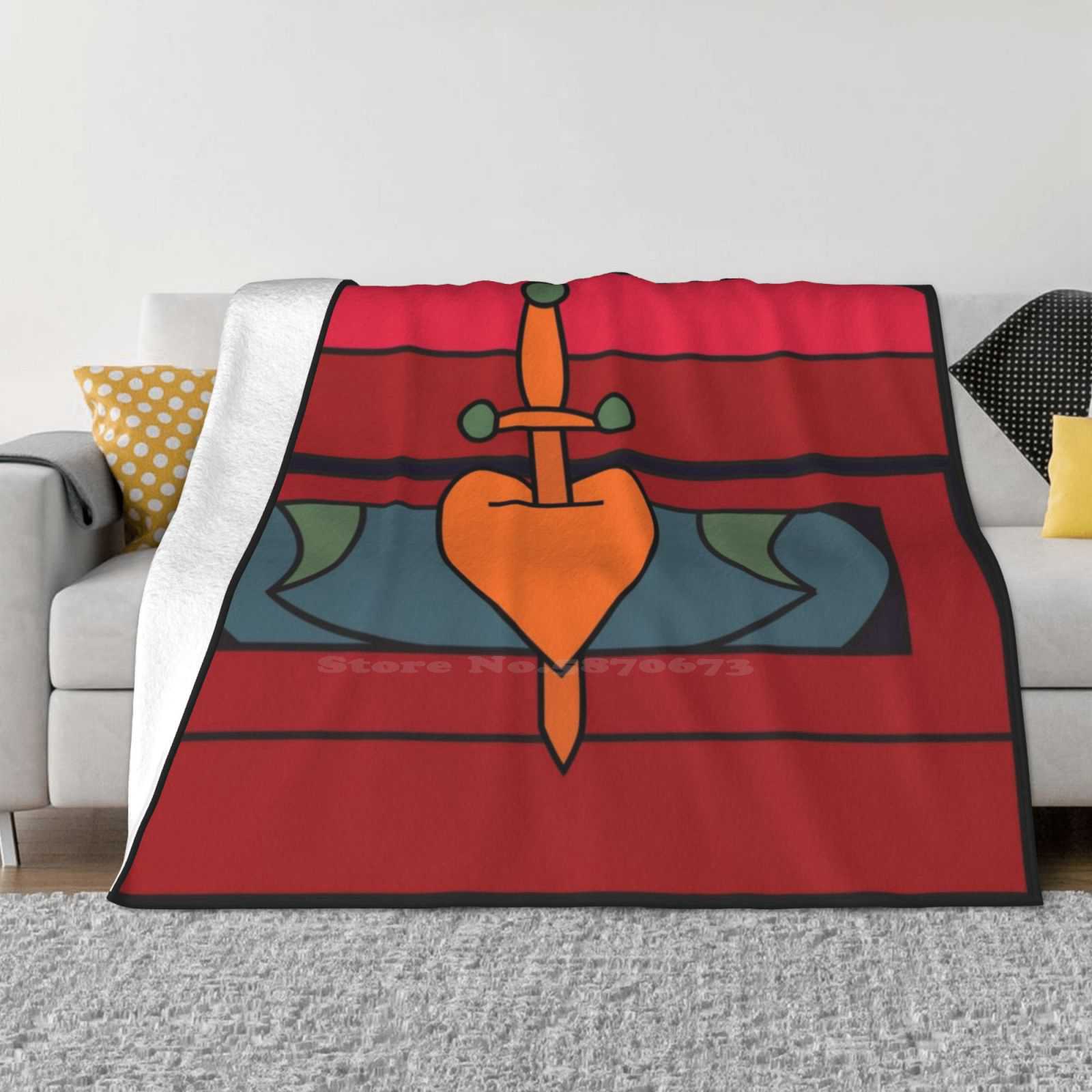 Evil Queen Heart Box Fashion Soft Warm Flannel Blanket Evil Queen Heart Box Snow Villain Cartoon Evil Regal Wicked 30x40in
